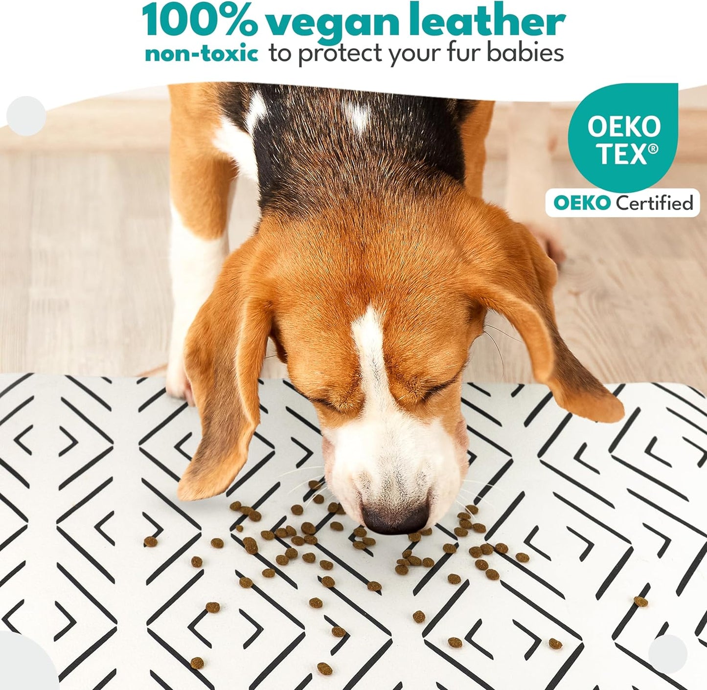 Premium Waterproof Pet Feeding Mat – Non-Slip Food & Water Bowl Mat for Dogs & Cats | Easy to Clean