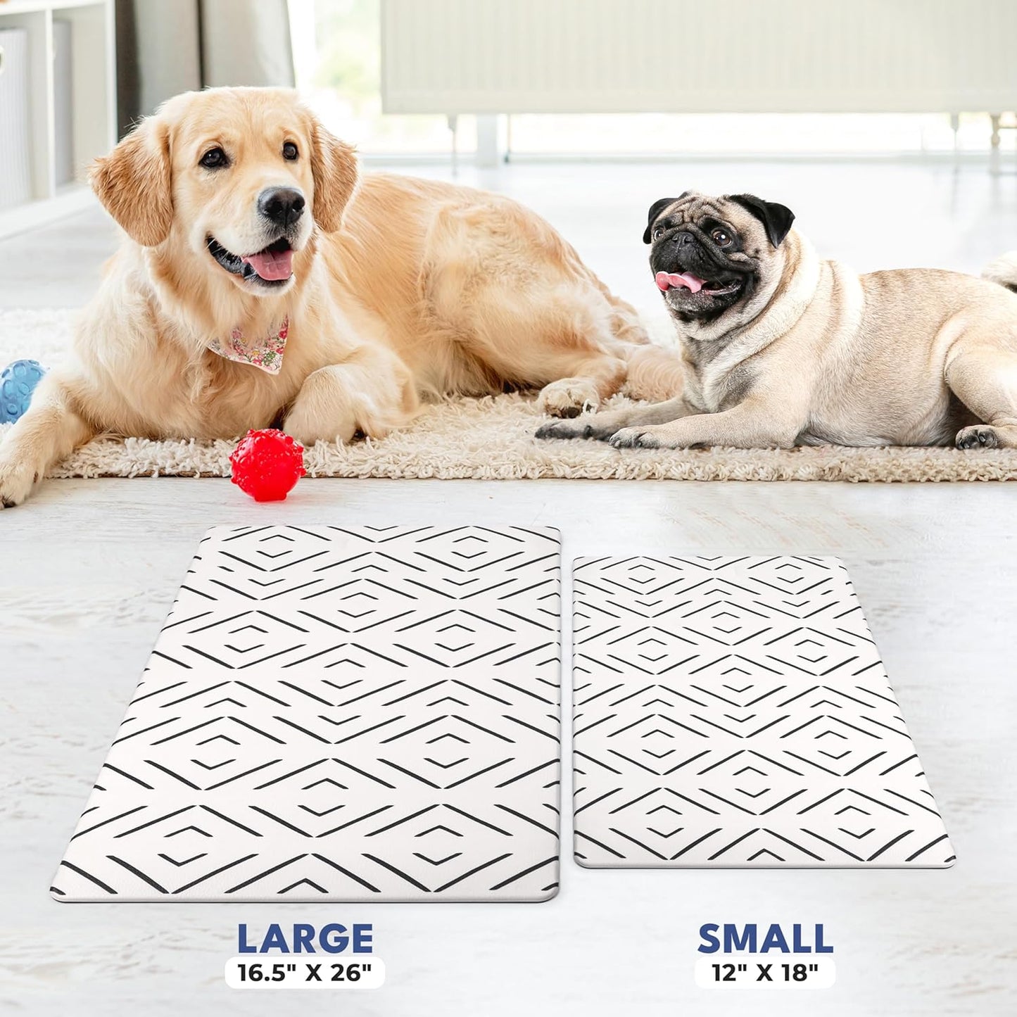 Premium Waterproof Pet Feeding Mat – Non-Slip Food & Water Bowl Mat for Dogs & Cats | Easy to Clean